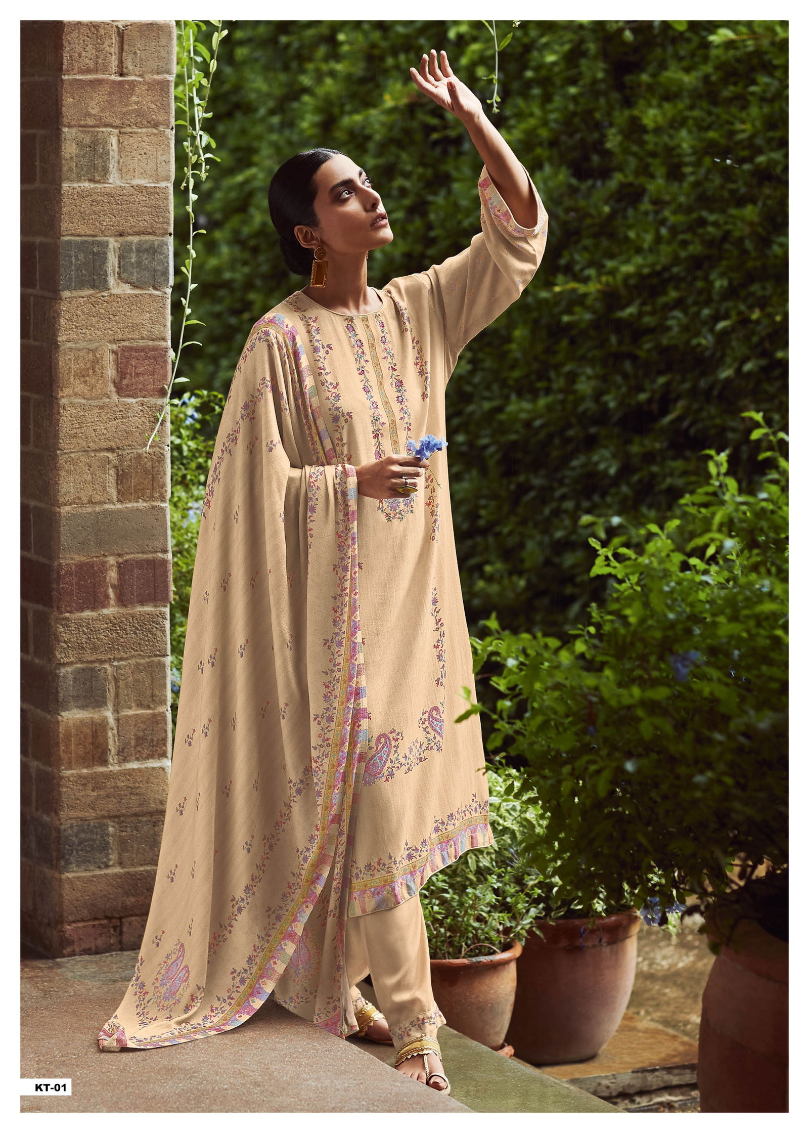 Kriti By Varsha Cotton Printed Embroidery Salwar Suits Wholesalers In Delhi
